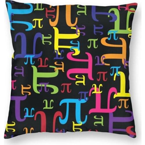 Pieces Of Pi Throw Pillow Case Home Decorative Square Math Science Nerd Geek Cushion Cover 45x45cm Pillowcover for Living Room
