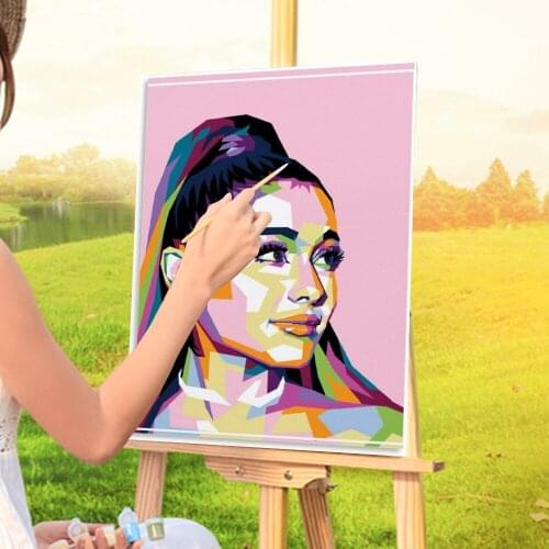 Ariana Grande DIY Painting By Numbers Complete Kit Oil Paints 50*70 Paiting By Numbers Home Decoration Adults Drawing