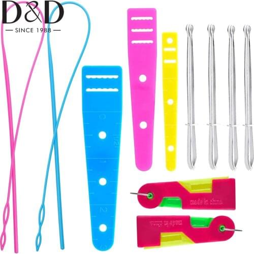 11pcs Threader Drawstring Threader Set Easy Threader Drawstring Replacement Tool Plastic Metal Drawstring Threader for DIY Craft