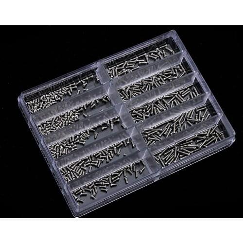 Blesiya 1.6mm-6mm Glasses Spectacles Watch Screws Nut Assortment 10 Size