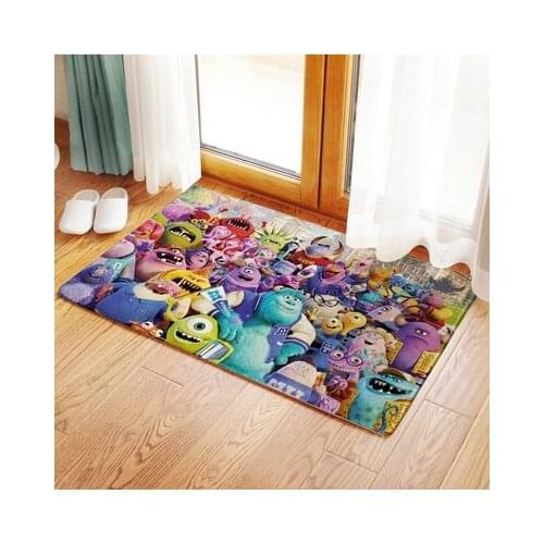 Disney Monsters University Anime Figures Cartoon Product Cosplay Accessories Customized Floor Mat Home Carpets Bedroom Rug Gifts