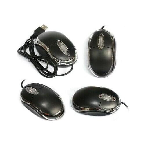 Practical USB wired optical Scroll Wheel Mouse Mice Black PC WINDOWS 98 LED 99 S0338 sent from Italy