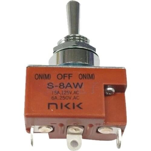 S-8AW S8AW SPDT (On)-Off-(On) 3-speed Toggle Switch NKK