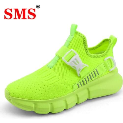 SMS Men Light Running Shoes Comfortable Mens Sneaker Breathable Non-slip Wear-resistant Outdoor Walking Male Sport Shoes Unisex