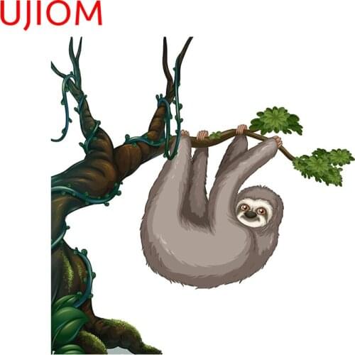 UJIOM Cartoon Upside Down Monkey Wallstickers Room Decor Sticker Home Decoration WallPoster Kids Bedroom Wallpaper PVC Decals