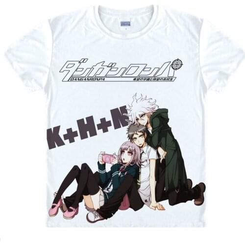 Unisex Anime Danganronpa V3: Killing Harmony Monokuma Cartoon Funny Short Sleeves Costume Couples Creative Halloween Souvenirs