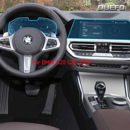 For BMW G20 G21 G28 3Series 2020 2021 Car GPS navigation Protective film Tempered glass Screen protector Refit Anti-scratch Film