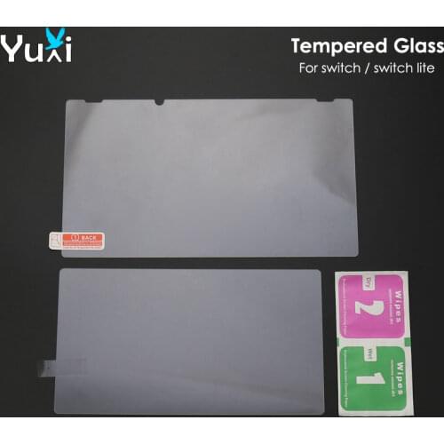 YuXi 2pcs Protective Glass for Nintend Switch NS NX Tempered Glass Screen Protector for Nintend Switch Lite Screen Glass film