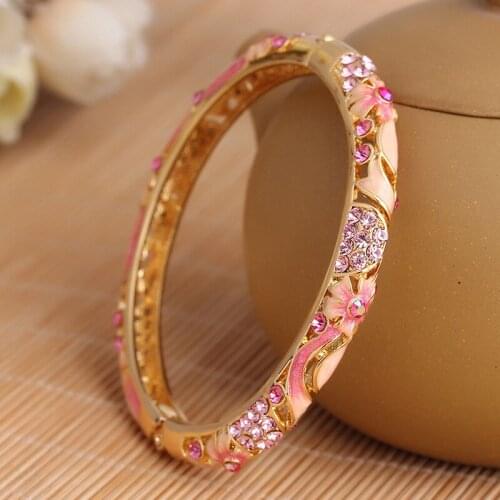 Cloisonne enamel of old goods han edition wide bracelet retro female fashion fine hand jewelry bracelets gifts gifts
