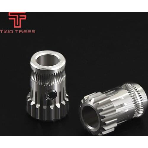 1PCS BMG Drivegear dual drive gear extruder Cloned Btech upgrade for extruder for Prusa i3 3d printer gear Mini Bowden Extruder
