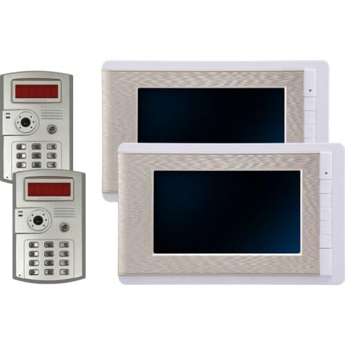 2V2 Door Camera 7 Inch Wired Video Door Phone