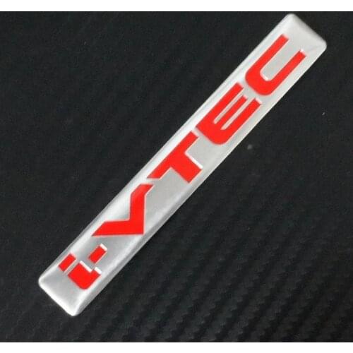 Aluminum i-VTEC iVTEC Sticker For Honda City CR-V XR-V HR-V Accord FIT Odyssey Stream Crider Greiz CIVIC Elysion Spirior Jade