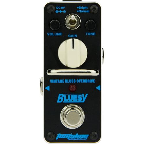 AROMA Tomsline ABY-3 Bluesy Vintage Blues Overdrive Mini Single Electric Guitar Effect Pedal with True Bypass
