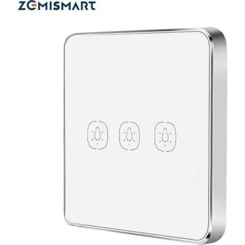 Zemismart Wireless Switch Work with Tuya Hub One Two Three Gangs Touch Switches Sticker Battery Zigbee 2MQTT deCONZ