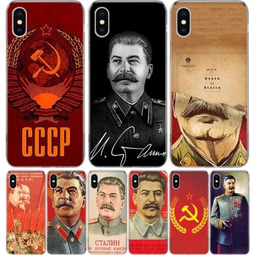 Russian Commander Stalin Phone Case for Apple iphone 11 12 Mini Pro XR X Xs Max 7 8 6 6s Plus 7G 6G 5G 5S 5 SE + Customize Cover