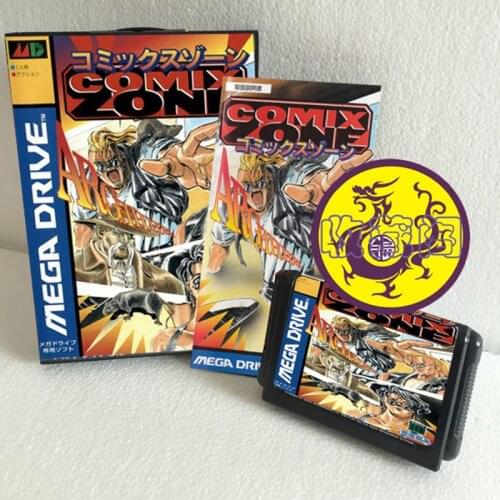 Comix Zone With Box And Manual 16bit MD Game Card For Sega Mega Drive For Genesis