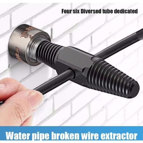 Double-head Tap Faucet Valve Screw Extractor Damaged Broken Wire Water Pipe Bolt Remover Multi Broken Pipe Screw Extract Tool