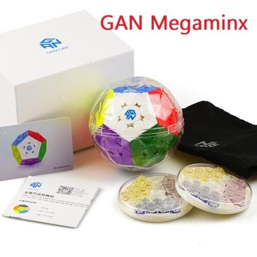 GAN Megaminx Magic Cube 3x3 Speed Cube 12 sides wumofang Speed Puzzle Cube Brain Teaser Learning Puzzles Professional GAN Cube