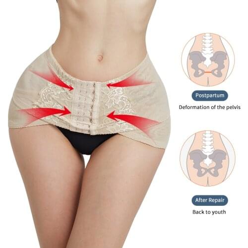 Womens binders and shapers waist trainer corrective underwear modeling slimming sheath belly butt enhancer corrector posture