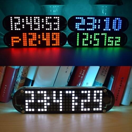 DS3231 Multifunction Alarm Clock LED Dot Matrix Animation Effects DIY Clock Kit Gifts LS'D Tool