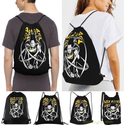 Men Outdoor Travel Drawstring Backpack Bags Boku No Hero Academia - Aizawa Shota Women Sports Travel Bag Fitness Swimming Bag
