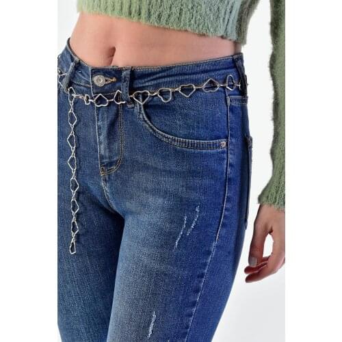 2021 New Season Heart Figured Chain New Fashion Tide All-match Spring Autumn Outdoor Luxury