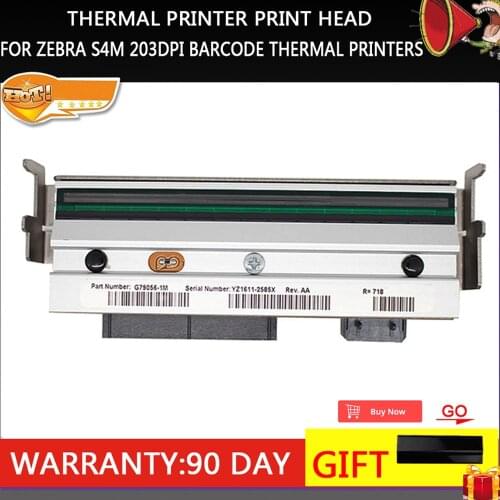 Brand New Thermal Printer Print head For Zebra S4M 203dpi Barcode Thermal Printers G79056-1M A-quality Print width:104MM