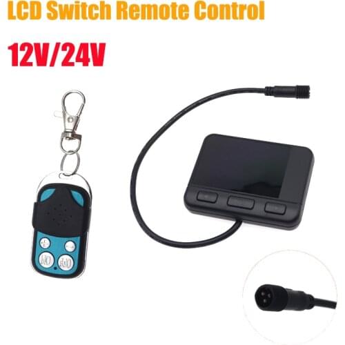 12V/24V LCD Monitor Switch Remote Control Parking Heater Switch Air Heater Switch Universal Car Truck Heating Device Controller