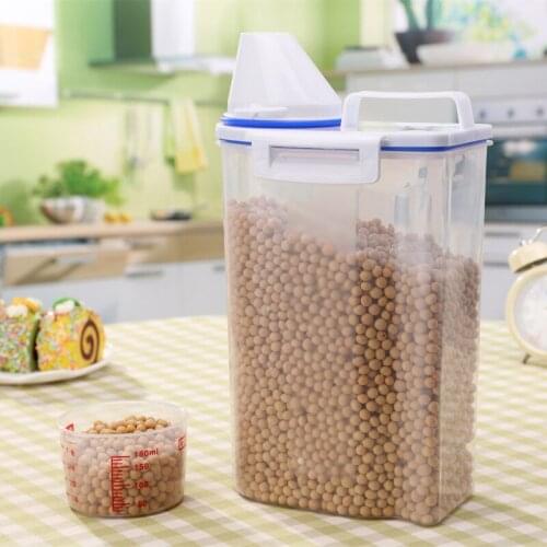 Storage Box Packaging Beans Plastic Case Three Layer Food Grade PP Grain Storage Box Fridge Transparent Gaine Solid Boxes 1pcs