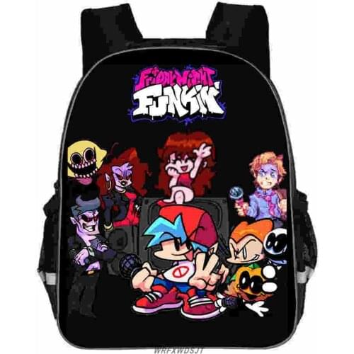 Game Friday Night Funkin Backpacks Boys Girls School Bags School Bagpack Teengaer Mochila Back To School Bookbag