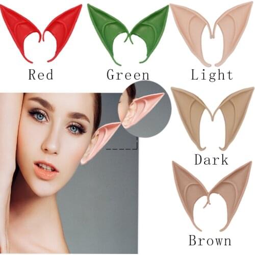 Elf Ears Halloween Decoration For Home Party Supplies Christmas Decor Costumes Festival Cosplay High Simulation Latex Elven Ears