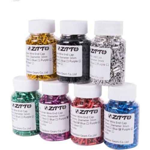 ZTTO 500pcs wholesale Bicycle Shiter Wire End Caps Bike Inner Line Tips Brake Cable Shift Derailleur Crimps