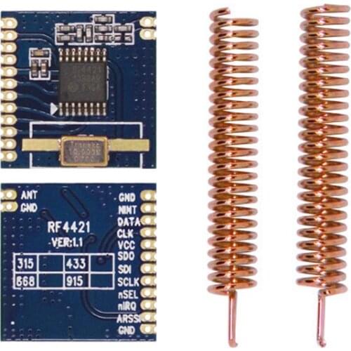 4pcs RF4421-433 7dBm 433MHz FSK Transmitter and Receiver RF Module Si4421 | A4421