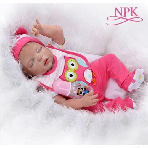 48CM bebe realistic reborn premie newborn baby doll hand detailed painting sleeping baby full body silicone Anatomically Correct