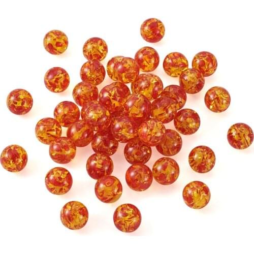 50pcs 16mm Resin Round Spacer Beads Imitation Amber Beads Chunky Ball Beads For Jewelry Making DIY Bracelet Earrings Accessories