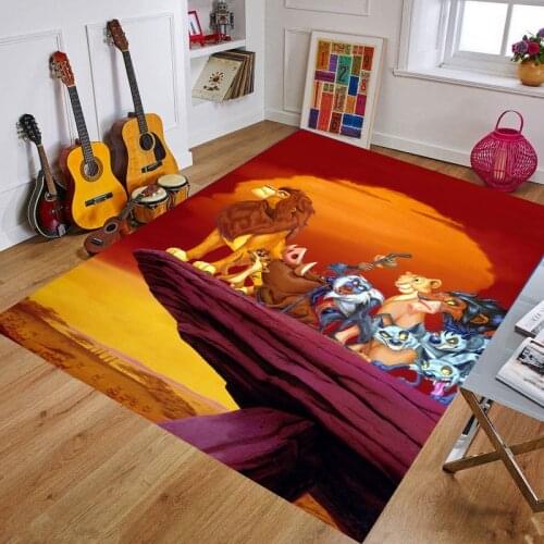80x160cm Lion Play Mat Autumn and Winter Washable Carpet Rug for Living Room Floor Rug for Parlor Mat Bedroom Huge Baby Mat