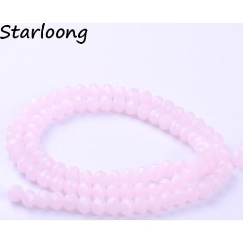 98pcs/lot 6mm Wholesale Rondelle Faceted Crystal Porcelain Glass Ball Loose Spacer Beads for DIY jewelry making