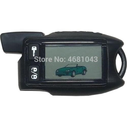 TW-9.5 LCD Remote Control Keychain for Russian Version Tomahawk 9.5 9.9 two way car alarm system Fob Chain Key chain Fob