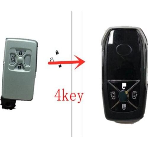 Ugrade For ALPHARD VELLFIRE 20 Series Modified Smart Key Remote Shell Bag