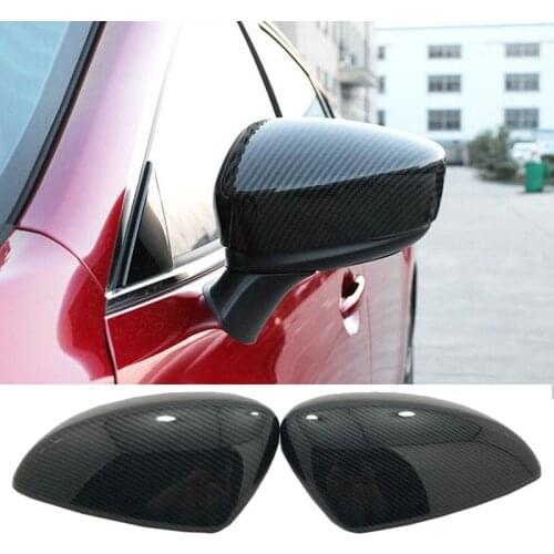 For Mazda 6 M6 Atenza 2014-2018 ABS Carbon Fiber style Extetior Side Door Back Mirrors Rear View Mirror Cover Trim Car-Styling