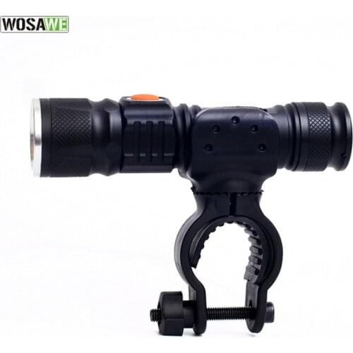 WOSAWE T6 LED Bicycle USB Rechargeable Light Bike Front Top Tube Handlebar Focus Torch Flashlight Waterproof Cycling Accessories
