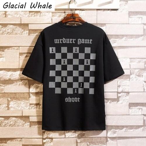 GlacialWhale Tshirts Men 2021 Summer Tops Graphic T Shirts Hip Hop Japanese Streetwear Harajuku Casual Oversized T Shirt For Men