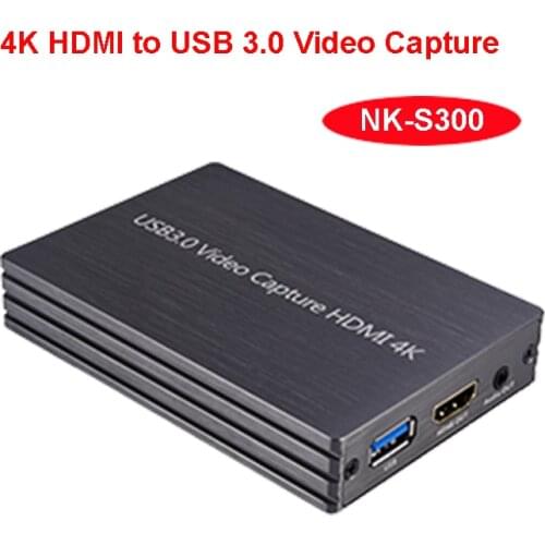 HD 1080P HDMI to USB Video Capture Card USB 3.0 HDMI Video Capture 4K @60Hz for Game Streaming Live hd video game capture