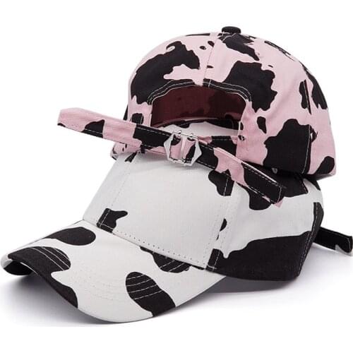 2021 Fashion Cow Print Women Men Baseball Cap Snapback Dad Hats for Men Trucker Hip Hop Gorras Vintage Male Hat
