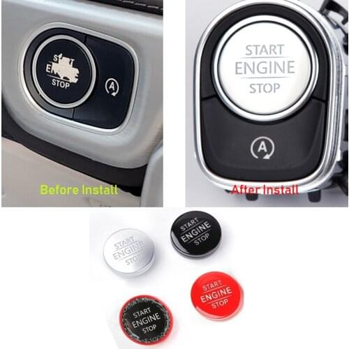 Auto Start Stop Engine Push Switch Buttons Cover Stickers Trim For Mercedes Benz A B CLA GLA GLB Class W177 W247 C118 X247 2020
