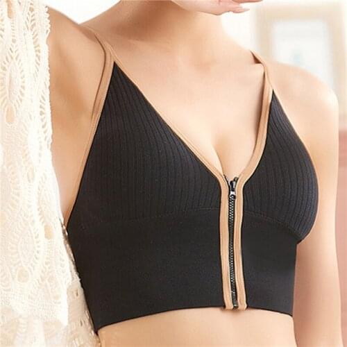 Korean Striped Crop Tops Slim Fit Strap Tank Top Women Built In Bra Off Shoulder Sleeveless Versatile Camisoles