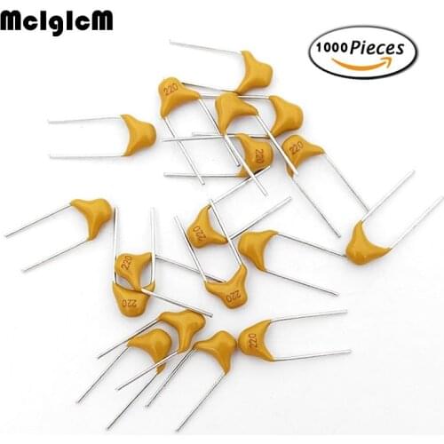 McIgIcM 1000pcs 50V monolithic ceramic capacitor multi-layer ceramic capacitor p=5.08mm 2.2uF 4.7uF 10uF