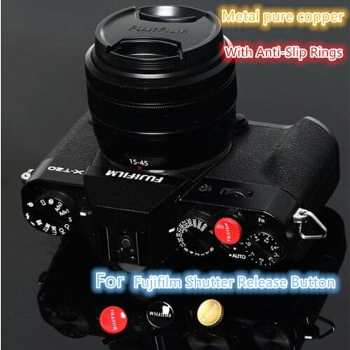 10pcs Metal Camera Shutter Release Button Gold Black Red pure copper for Fujifilm XT3 XT30 XT20 Leica M series micro SLR camera
