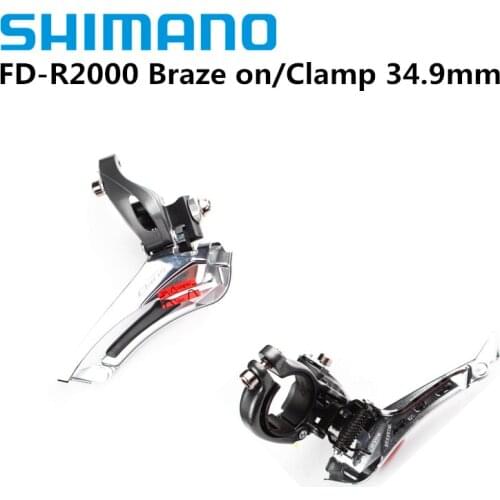 Shimano Claris R2000 Front Derailleur Road Bike Bicycle 2x8 Speed Braze on / Clamp 31.8mm Clamp 34.9mm Include 31.8 Adapter