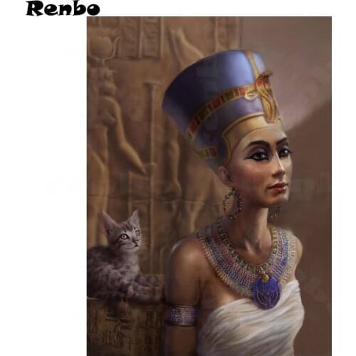 Full,Diamond Embroidery,Egyptian woman,5D DIY Diamond Painting,Cross Stitch kits,3D,Diamond Mosaic pattern,mazayka,Crafts A360